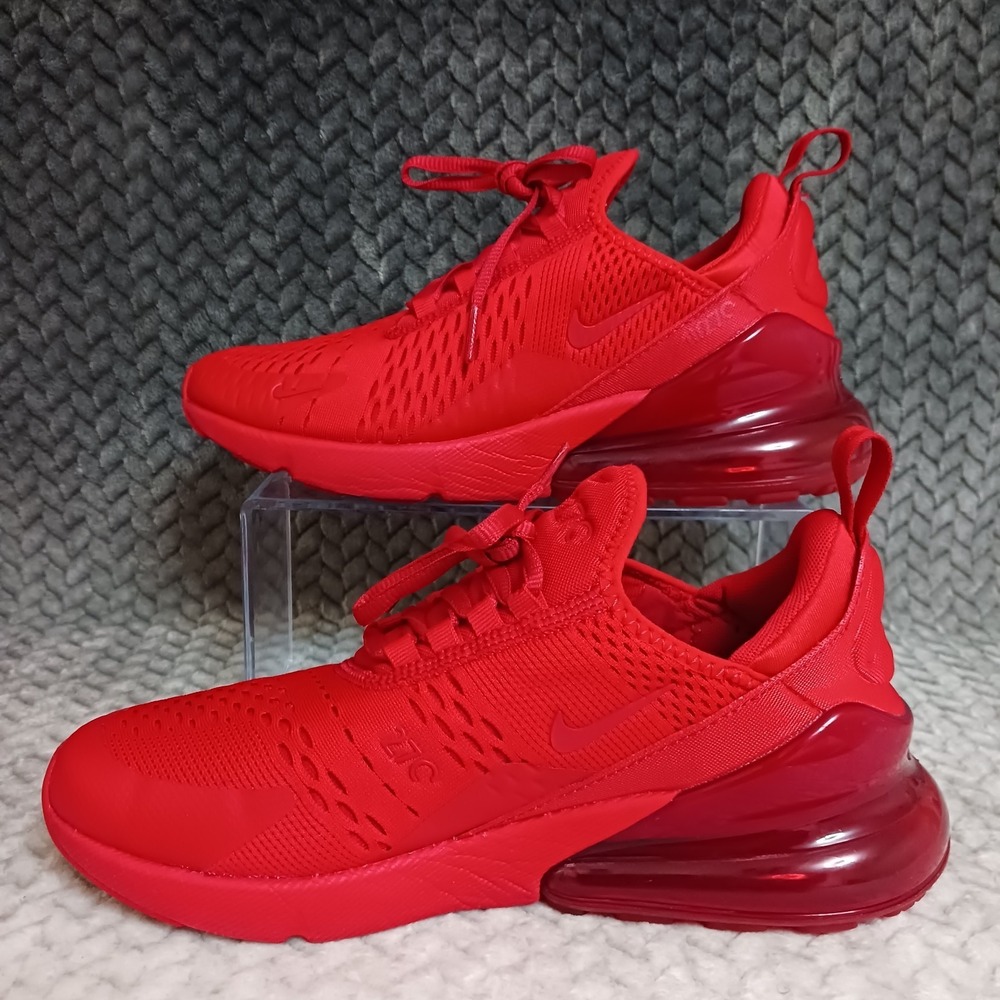 Nike Air Max 270 University Red GS Running Sneakers Shoes Size 6.5Y Women's 8 - Picture 3 of 16